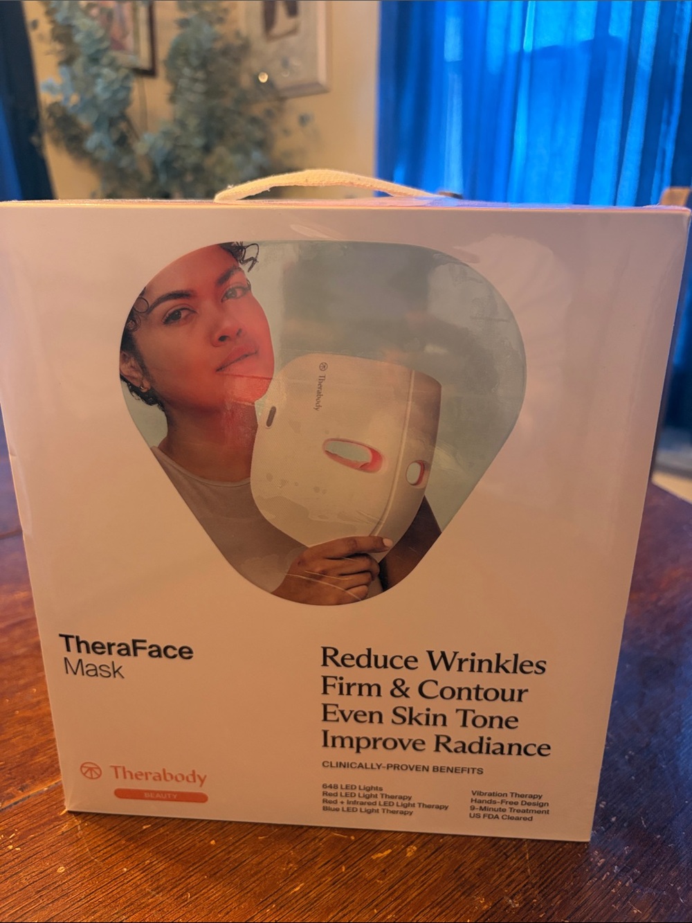 NEW: Never used, unopened. 
Therabody TheraFace Mask – White with Pink Accents